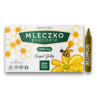 Ginseng Mleczko pszczele 1500 mg, 10 ml x 10 fiolek - zdjęcie produktu