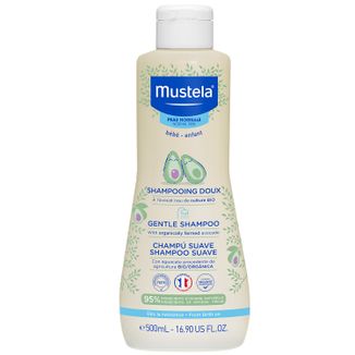 Mustela Bebe Enfant, delikatny szampon dla dzieci, od urodzenia, skóra normalna, 500 ml - zdjęcie produktu