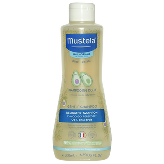 Mustela Bebe Enfant, delikatny szampon dla dzieci, od urodzenia, skóra normalna, 500 ml - zdjęcie produktu