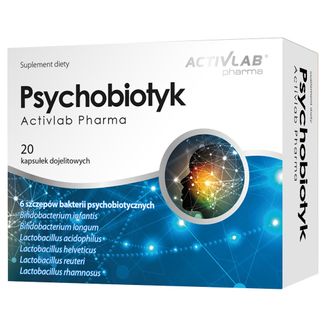 Activlab Pharma Psychobiotyk, 20 kapsułek dojelitowych - zdjęcie produktu