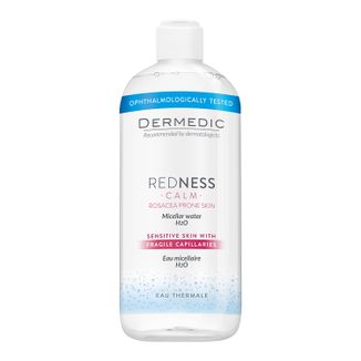 Dermedic Redness Calm, płyn micelarny H2O, skóra wrażliwa, 500 ml - zdjęcie produktu