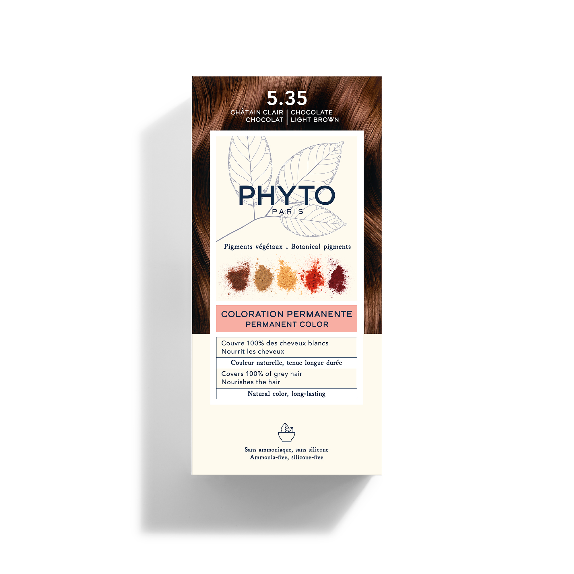 Phyto Phyto Color, farba do włosów, 5.35 złoty mahoń, 1 sztuka
