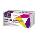 Protego Magnez B6 + D3 2000 j.m., 60 tabletek - miniaturka zdjęcia produktu