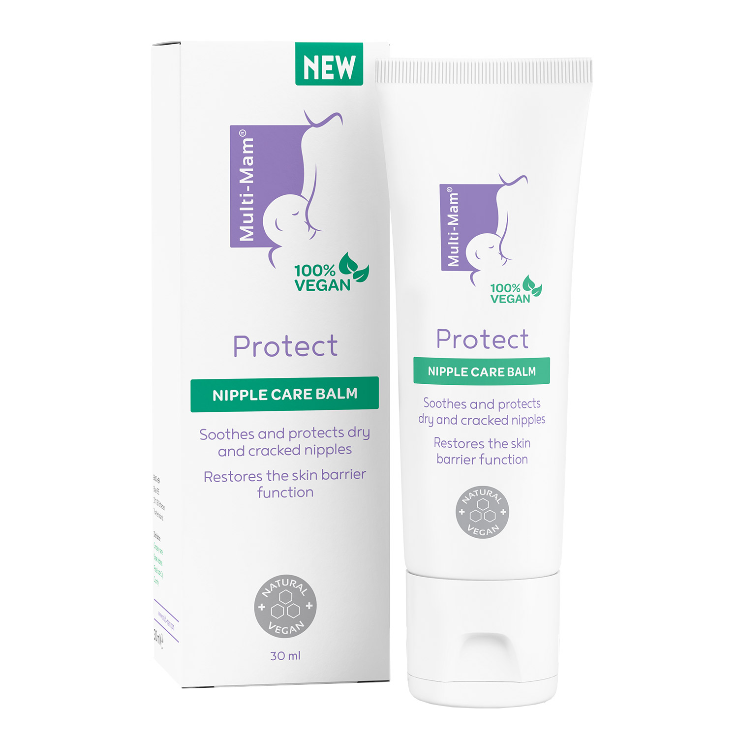 Multi-Mam Multi-Mam Protect, ochronny balsam pielęgnacyjny do sutków matek karmiących, 30 ml — Składniki i ocena