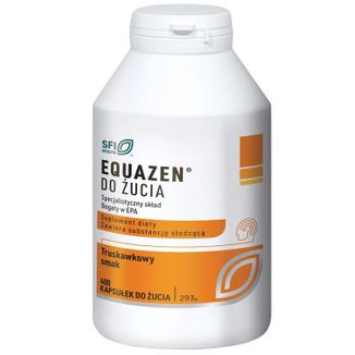 Equazen, smak truskawkowy, 400 kapsułek do żucia USZKODZONE OPAKOWANIE - zdjęcie produktu