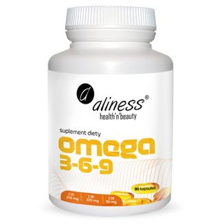 Aliness Omega 3-6-9 270/225/50 mg, 90 kapsułek - zdjęcie produktu