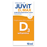Juvit D3 Max 20000 IU/ ml, krople doustne, roztwór, 10 ml - miniaturka zdjęcia produktu