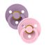 Bibs Colour, smoczek kauczukowy uspokajający, Lavender & Baby Pink, rozmiar M, od 6 miesiąca, 2 sztuki - miniaturka  zdjęcia produktu