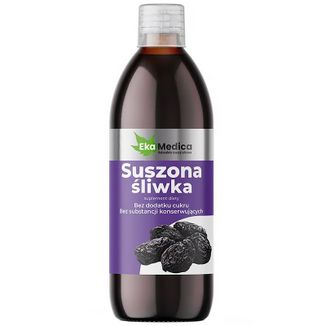 EkaMedica Suszona Śliwka, sok bez dodatku cukru, 500 ml - zdjęcie produktu