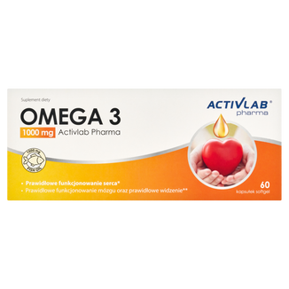 Activlab Pharma Omega 3 1000 mg, 60 kapsułek USZKODZONE OPAKOWANIE - zdjęcie produktu