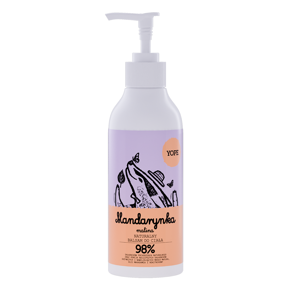 Nieznana Yope Mandarynka und Malina, natürlich Körperlotion, 300 ml — Inhaltsstoffe und Bewertung