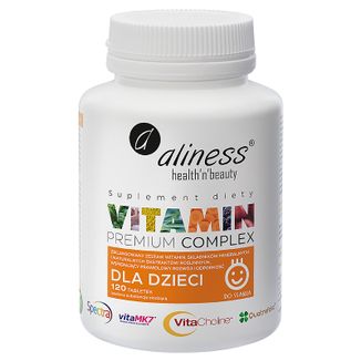 Aliness Premium Vitamin Complex dla dzieci, 120 tabletek do ssania - zdjęcie produktu