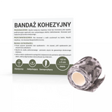 Paso, bandaż kohezyjny, Moro, odcienie szarości, 5 cm x 4,5 m - miniaturka zdjęcia produktu
