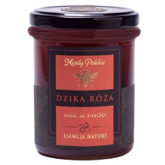 Miody Polskie Sok & Miód, dzika róża, 250 g KRÓTKA DATA - zdjęcie produktu