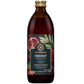 Herbal Monasterium Granat, 100% sok z witaminą C, 500 ml - zdjęcie produktu