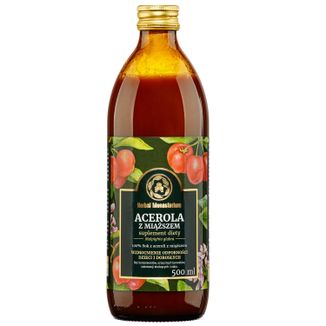 Herbal Monasterium Acerola, 100% sok z miąższem, 500 ml - zdjęcie produktu