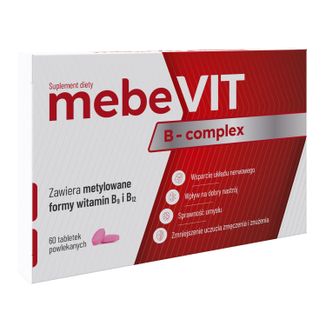 MebeVit B-complex, 60 tabletek powlekanych - zdjęcie produktu