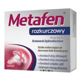 Metafen rozkurczowy 40 mg, 40 tabletek - miniaturka zdjęcia produktu