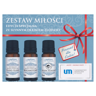Zestaw Miłości Optima Natura, naturalne olejki eteryczne, złodziei, ylang-ylang, bergamotowy, 3 x 10 ml - zdjęcie produktu