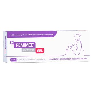 Femimed Gel Kadefarm, żel dopochwowy + aplikator, 50 ml Femimed Gel Kadefarm, żel dopochwowy + aplikator, 50 ml - zdjęcie produktu