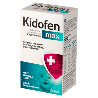 Kidofen max 250 mg/ 5 ml, zawiesina doustna, 100 ml - zdjęcie produktu