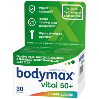 Bodymax Vital 50+, 30 tabletek KRÓTKA DATA - zdjęcie produktu