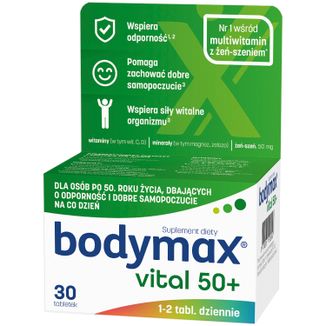 Bodymax Vital 50+, 30 tabletek - zdjęcie produktu