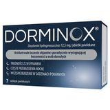 Dorminox 12,5 mg, 7 tabletek powlekanych - miniaturka zdjęcia produktu