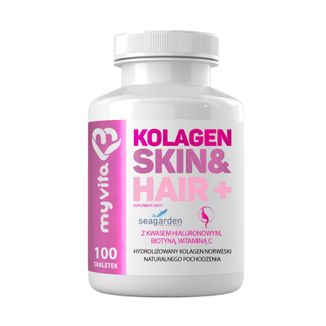 MyVita Kolagen Skin&Hair+, 100 tabletek - zdjęcie produktu