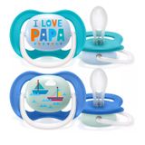 Avent Ultra Air, smoczek uspokajający silikonowy, ortodontyczny, boy, SCF080/03, 6-18 miesięcy, 2 sztuki - miniaturka zdjęcia produktu
