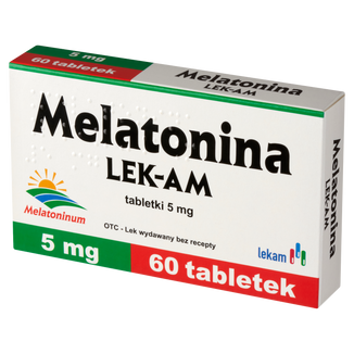 Melatonina LEK-AM 5 mg, 60 tabletek - zdjęcie produktu