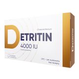 Detritin 4000 IU, 60 tabletek powlekanych - miniaturka zdjęcia produktu
