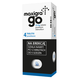Maxigra Go 25 mg, 4 tabletki powlekane - zdjęcie produktu