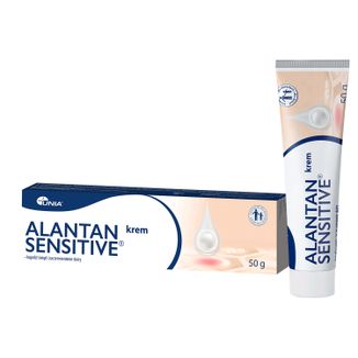 Alantan Sensitive, krem dla niemowląt od 1 dnia życia, dzieci i dorosłych, 50 g USZKODZONE OPAKOWANIE - zdjęcie produktu