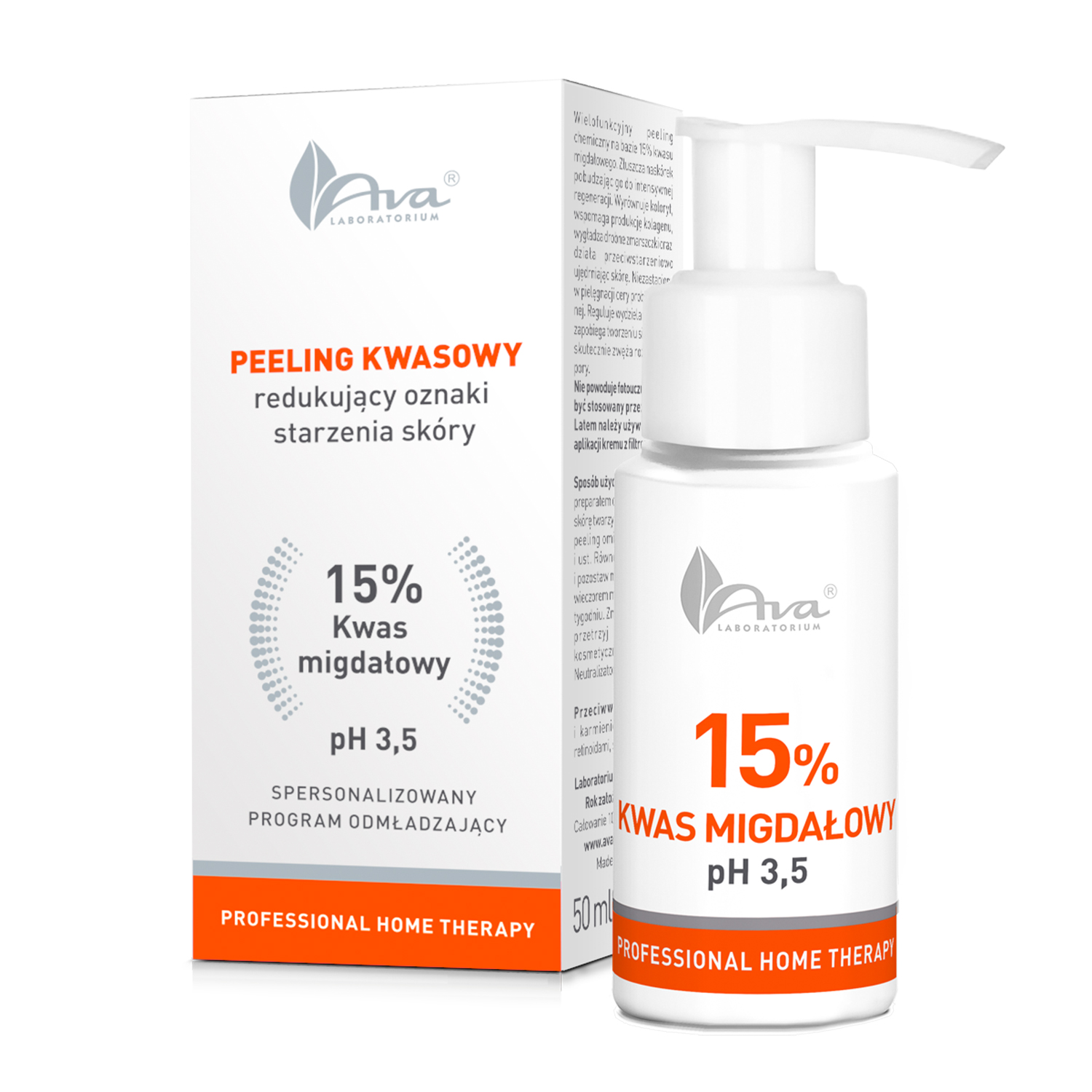 Nieznana Ava, peeling redukujący oznaki starzenia skóry, kwas midgałowy 15%, 50 ml — Składniki i ocena