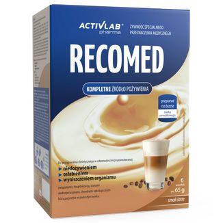ActivLab Pharma RecoMed, preparat odżywczy, latte, 65 g x 6 saszetek - zdjęcie produktu
