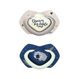 Canpol Babies, smoczek uspokajający, silikonowy, symetryczny, świecący w ciemności, Sleepy Koala, niebieski, 6-18 miesięcy, 2 sztuki - miniaturka zdjęcia produktu