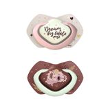 Canpol Babies, smoczek uspokajający, silikonowy, symetryczny, świecący w ciemności, Sleepy Koala, różowy, powyżej 18 miesięcy, 2 sztuki - miniaturka zdjęcia produktu