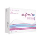 Inofem Duo, smak malinowy, 24 tabletki - miniaturka zdjęcia produktu