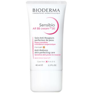 Bioderma Sensibio AR, krem BB redukujący i maskujący zaczerwienienia, skóra wrażliwa i naczynkowa, SPF 30, 40 ml - zdjęcie produktu