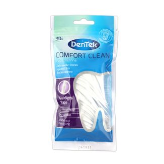 DenTek Comfort Clean, wykałaczki z nicią dentystyczną, 30 sztuk - zdjęcie produktu