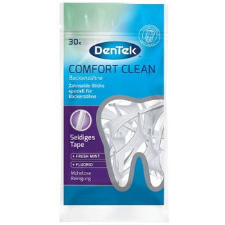 DenTek Comfort Clean, wykałaczki z nicią dentystyczną, 30 sztuk - zdjęcie produktu