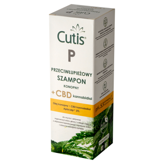 Cutis P, przeciwłupieżowy szampon konopny + CBD, 150 ml - zdjęcie produktu