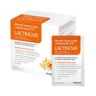 Lactinova, błonnik rozpuszczalny z laktoferyną LF95, 15 saszetek - zdjęcie produktu