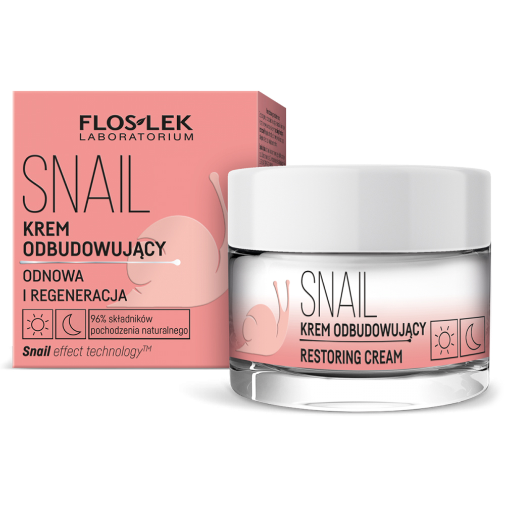 Flos-Lek Laboratorium Floslek Laboratorium Snail, krem odbudowujący, 50 ml — Składniki i ocena