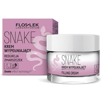 Floslek Laboratorium Snake, krem wypełniający, na noc, 50 ml - zdjęcie produktu