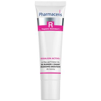 Pharmaceris R Rosalgin Active+, ultra aktywny żel na rumień i zmiany grudkowo-krostkowe, 30 ml - zdjęcie produktu