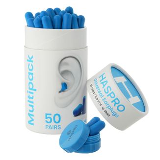 Haspro Tube, stopery do uszu, niebieskie, 100 sztuk - zdjęcie produktu