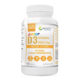 Wish Witamina D3 800IU 20 µg Junior, smak pomarańczowy, 120 tabletek do ssania - miniaturka zdjęcia produktu