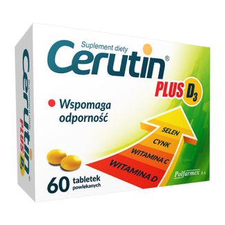 Cerutin Plus D3, 60 tabletek powlekanych - zdjęcie produktu